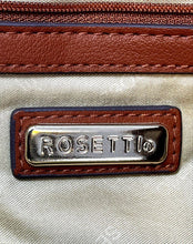 Load image into Gallery viewer, Rosetti Womens Tessa Brown Embossed Floral Faux Leather Zip Top Tote Handbag
