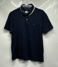 Load image into Gallery viewer, Tommy Hilfiger Mens Blue Cotton Short Sleeve Spread Collar Polo T-Shirt Size M
