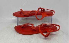 Load image into Gallery viewer, Melissa Womens Solar + Bo.Bo Orange Flat Thong Sandals Size 7
