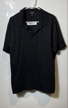 Load image into Gallery viewer, Banana Republic Mens Black Luxe Touch Short Sleeve Spread Collar Polo Shirt Sz L
