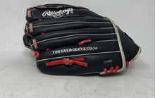 Load image into Gallery viewer, Rawlings Co ESBR5 Black Leather Adjustable Cuff 5 Finger Baseball Glove
