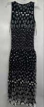Load image into Gallery viewer, Max Studio Womens Black White Polka Dots Faux Wrap Midi Dress Size S With Tag
