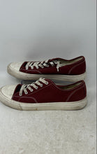 Load image into Gallery viewer, H&amp;M Mens Red White Lace-Up Round Toe Low Top Sneaker Shoes Size 10
