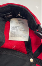 Load image into Gallery viewer, Michael Jordan Kids Red Black Prominent Jumpman Logo Adjustable Snapback Cap
