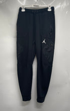 Load image into Gallery viewer, Air Jordan Mens Black Drawstring Waist Activewear Tapered Leg Jogger Pants Sz M

