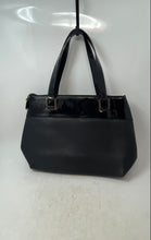 Load image into Gallery viewer, Mussi Womens Black Leather Luxury Double Handle Inner Pocket Shoulder Handbag

