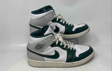 Load image into Gallery viewer, Nike Mens Air Jordan 1 Mid SE Green White Leather Lace-Up Sneaker Shoes Size 9.5
