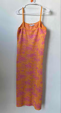 Load image into Gallery viewer, Zara Womens Multicolor Printed Spaghetti Strap Scoop Neck Tank Dress Size L
