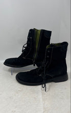 Load image into Gallery viewer, Donald J Pliner Womens Black Suede Round Toe Lace-Up Combat Boots Size 7.5M
