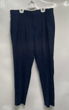 Load image into Gallery viewer, Perry Ellis Portfolio Mens Navy Blue Slash Pockets Slim Fit Dress Pants Sz 34X29
