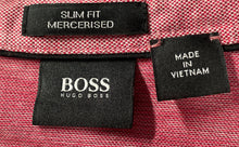 Load image into Gallery viewer, Boss Hugo Boss Mens Pink Red Cotton Short Sleeve Slim Fit Polo Shirt Size Medium
