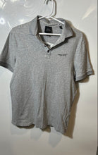 Load image into Gallery viewer, Armani Exchange Mens Gray Heather Cotton Short Sleeve Golf Polo Shirt Size M
