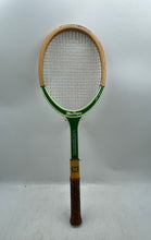 Load image into Gallery viewer, MacGregor Dimension 1 Wood Classic Tennis Racket With Leather Wrap Grip
