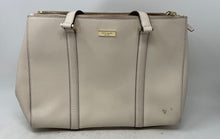 Load image into Gallery viewer, Kate Spade New York Womens Newbury Lane Loden Beige Leather Satchel Handbag
