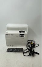 Load image into Gallery viewer, Vecupou HI-04 White Portable Full HD Mini Projector With Accessories Not Tested
