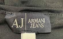Load image into Gallery viewer, Authentic Armani Jeans Womens Black Sleeveless Draped Front Tank Top Size XS
