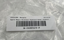 Load image into Gallery viewer, Apple Magic Model A1644 White Standard Rechargeable Wireless Keyboard Untested
