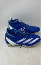 Load image into Gallery viewer, Adidas Mens Adizero Impact IF2456 Blue White Lace-Up Football Cleats Size 7.5
