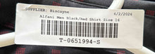 Load image into Gallery viewer, Alfani Mens Black Red Geometric Long Sleeve Slim Fit Dress Shirt Size 16
