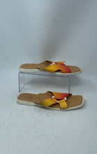 Load image into Gallery viewer, Franco Sarto Womens Molana Yellow Orange Slip-On Flat Slide Sandals Size 9.5M
