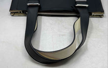 Load image into Gallery viewer, Calvin Klein Womens Black Leather Adjustable Strap Double Handle Tote Handbag

