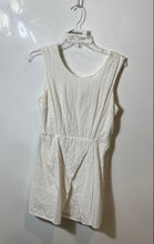 Load image into Gallery viewer, Forever 21 Womens White Sleeveless Eyelet Scoop Neck Mini Dress Size M
