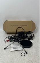 Load image into Gallery viewer, Unbranded Black adjustable Professional Condenser Microphone Not Tested
