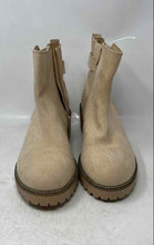 Load image into Gallery viewer, Torrid Womens Light Beige Suede Round Toe Side Zipper Ankle Boots Size 11WW
