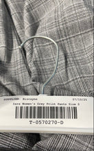 Load image into Gallery viewer, Zara Womens Gray Plaid Flat Front Slash Pocket Straight Leg Dress Pants Size S
