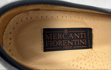 Load image into Gallery viewer, Mercanti Fiorentini Mens Black Almond Toe Slip-On Penny Loafer Dress Shoes Sz 12
