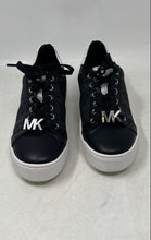 Load image into Gallery viewer, Michael Kors Womens Black White Signature Print Lace-Up Sneaker Shoes Size 5.5M
