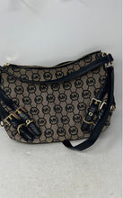 Load image into Gallery viewer, Michael Kors Womens Unique Sturdy Black Gray Signature Print Shoulder Bag
