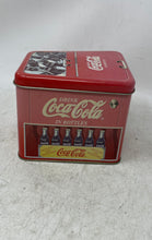 Load image into Gallery viewer, Vintage Coca-Cola Collectible Advertising Drink In Bottles Ice Cold Tin Box
