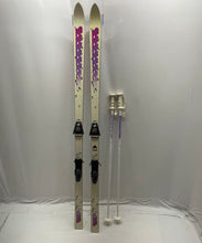 Load image into Gallery viewer, K2 Mens Ivory Salomon Easy Turn Base All-Mountain Snow Skis With Case
