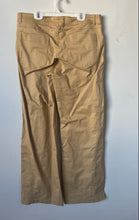 Load image into Gallery viewer, Zara Womens Khaki Flat Front Pockets Wide Leg Casual Trouser Pants Size L
