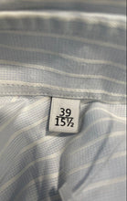 Load image into Gallery viewer, Authentic Valentino Mens Light Blue White Striped Cotton Dress Shirt Size EUR 39

