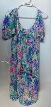 Load image into Gallery viewer, Lilly Pulitzer Womens Multicolor Floral Print Scoop Neck Shift Dress Size M
