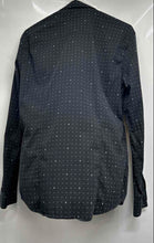 Load image into Gallery viewer, Armani Exchange Mens Black Printed Slim Fit Long-Sleeve Button-Up Shirt Size M
