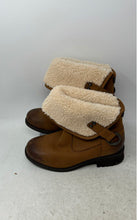 Load image into Gallery viewer, UGG Womens Aldon Brown Leather Sheepskin Foldover Winter Snow Boots Size 6
