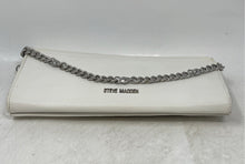 Load image into Gallery viewer, Steve Madden Womens White Silver Inner Pockets Chain Strap Crossbody Bag
