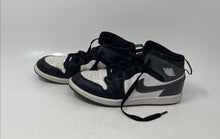 Load image into Gallery viewer, Nike Kids Air Jordan 1 Mid Black White Leather Lace-Up Sneaker Shoes Size 3Y
