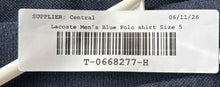 Load image into Gallery viewer, Lacoste Mens Blue Short Sleeve Spread Collar Classic Polo Shirt Size 5
