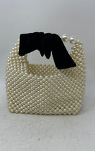 Load image into Gallery viewer, Unbranded Womens White Beige Pearl Embellished Elegant Top Handle Handbag
