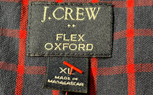 Load image into Gallery viewer, J Crew Mens Blue Red Printed Flex Oxford Long Sleeve Button-Up Shirt Size XL
