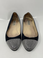 Load image into Gallery viewer, Authentic Jimmy Choo Womens Black Rhinestone Ballet Flats Size EUR 41 Damaged
