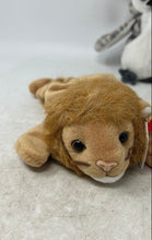 Load image into Gallery viewer, Ty Beanie Baby Roary the Lion Owl Chip Cat Plush Toys Lot Of 3 Pcs With Tags
