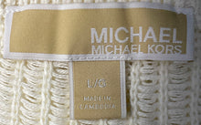 Load image into Gallery viewer, Michael Kors Womens Beige Short Sleeve Round Neck Pullover Sweater Size L/G
