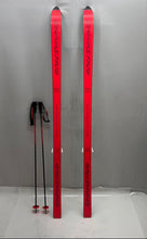Load image into Gallery viewer, Dynastar Black And Gray Professional Winter Sports Skis Set With Poles

