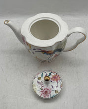 Load image into Gallery viewer, Set Of 5 Pcs Grace Teaware Multicolor Floral Porcelain Teapot Cups &amp; Saucers
