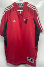 Load image into Gallery viewer, Adidas Mens Red Miami Heat Short Sleeve V-Neck NBA Basketball Jersey Size XL
